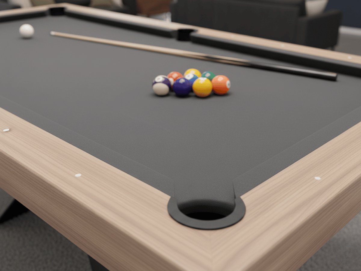 Table billard convertible en table à manger hêtre – Design 3 en 1
