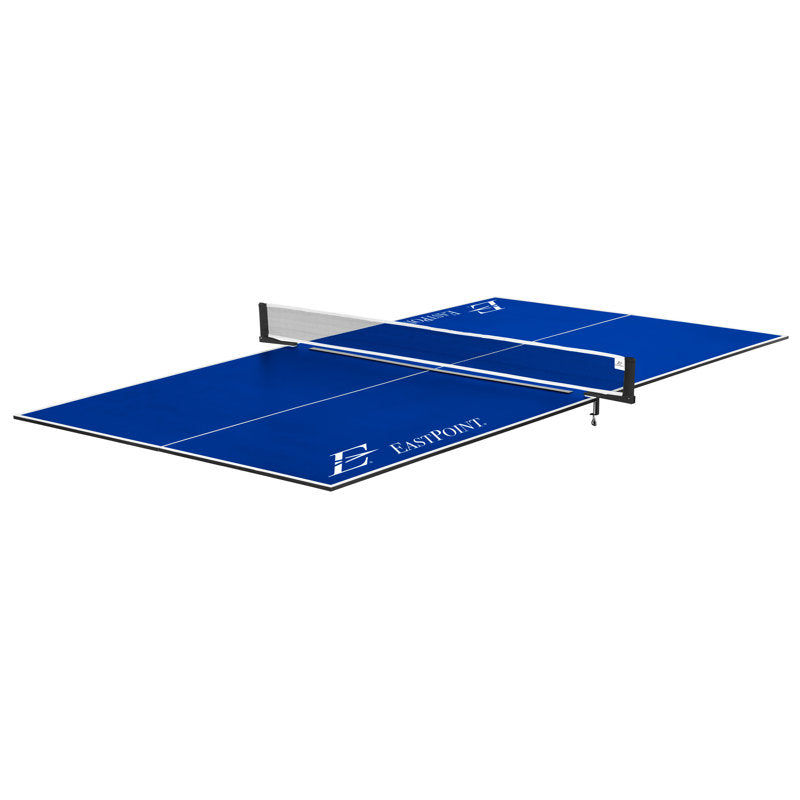 Plateau de ping-pong avec filet, photographie du produit.